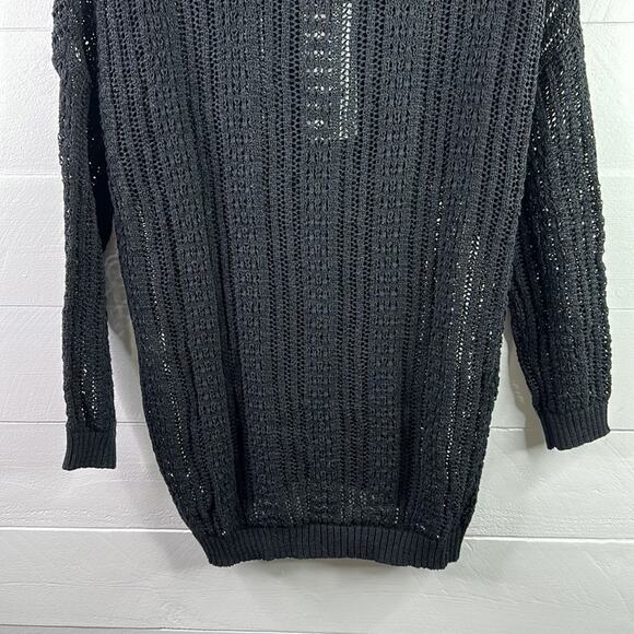 VERO MODA Black Molly Starbuck‎ 3/4 Sleeve Knit Sweater Size Medium - Picture 4 of 13
